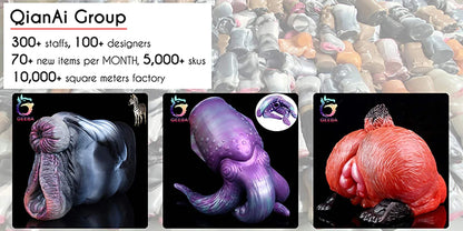 GEEBA Fantasy Animal Male Masturbator Realistic Silicone Flexible
