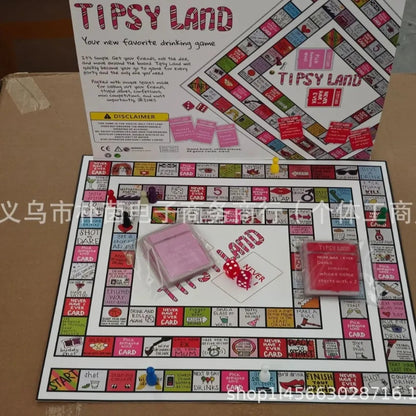 Party Gift of Tipsy Land Party Board Games Fun Drinking Games for Friends Good Vibrations
