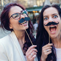 Wedding Decoration Photo Booth Props Bride To Be Hen Party DIY Mustache Lips Bride Photobooth Groom Mr Mrs Bridal Shower Decor Good Vibrations