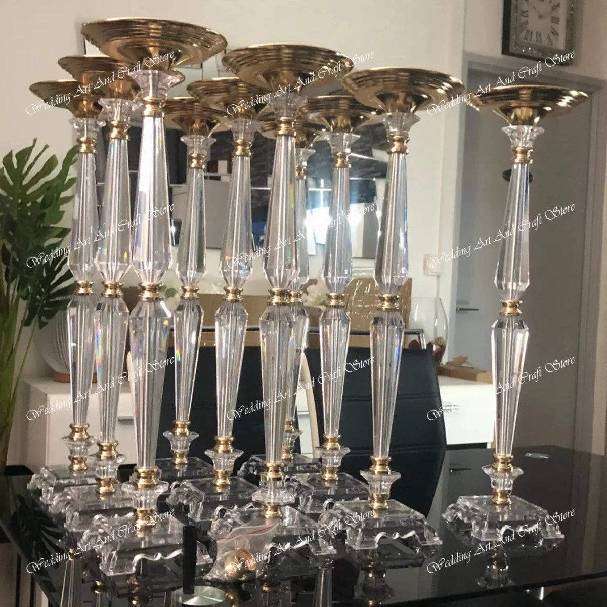 10pcs(40cm to 100cm tall)Acrylic Vase Stand Wedding Centerpieces, Tall Wedding Centerpieces Clear Column Flower Stand  412 Good Vibrations