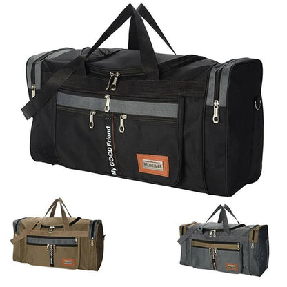 Travel Bag Large Capacity Handbag Portable Outdoor Carry Luggage Convenient Practical Male's Weekend Duffle Bags Good Vibrations
