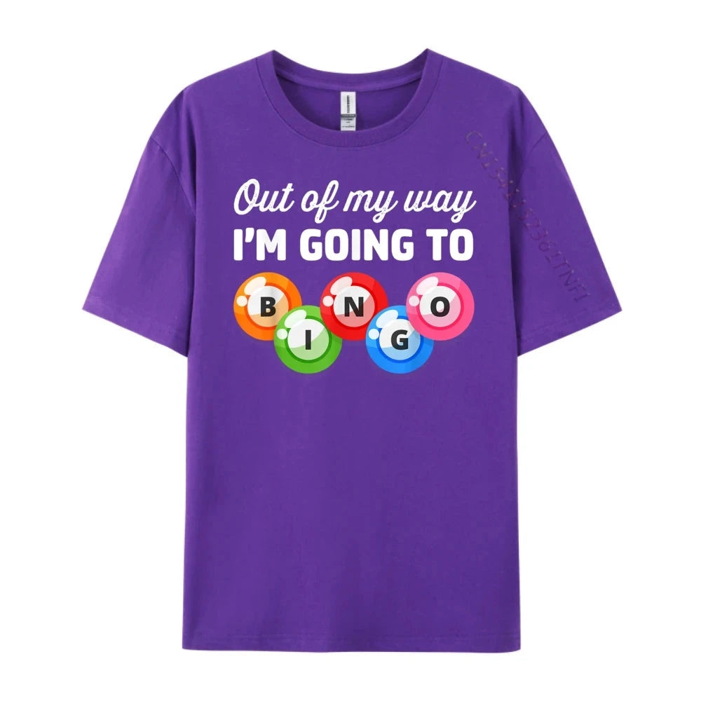 Out Of My Way I M Going Bingo Player T Shirts For Men Adult Men's Shirts Gothic Style Good Vibrations