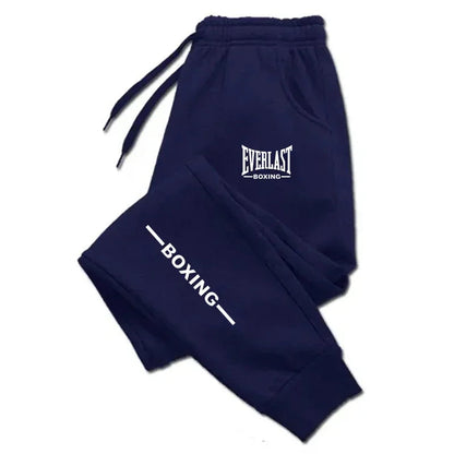 2025 Autumn EVERLAST Printed Jogging Pants Men's Tracksuit Pants for Men Sweatpants Jogger Men Brushed Gym Women Winter Trousers Good Vibrations