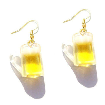 Earrings For Women Girls Cute Foods Hamburg Pizza Chicken Leg Candy Bottle Handmade Candy Kids Funny Resin Good Vibrations Adult Super Store