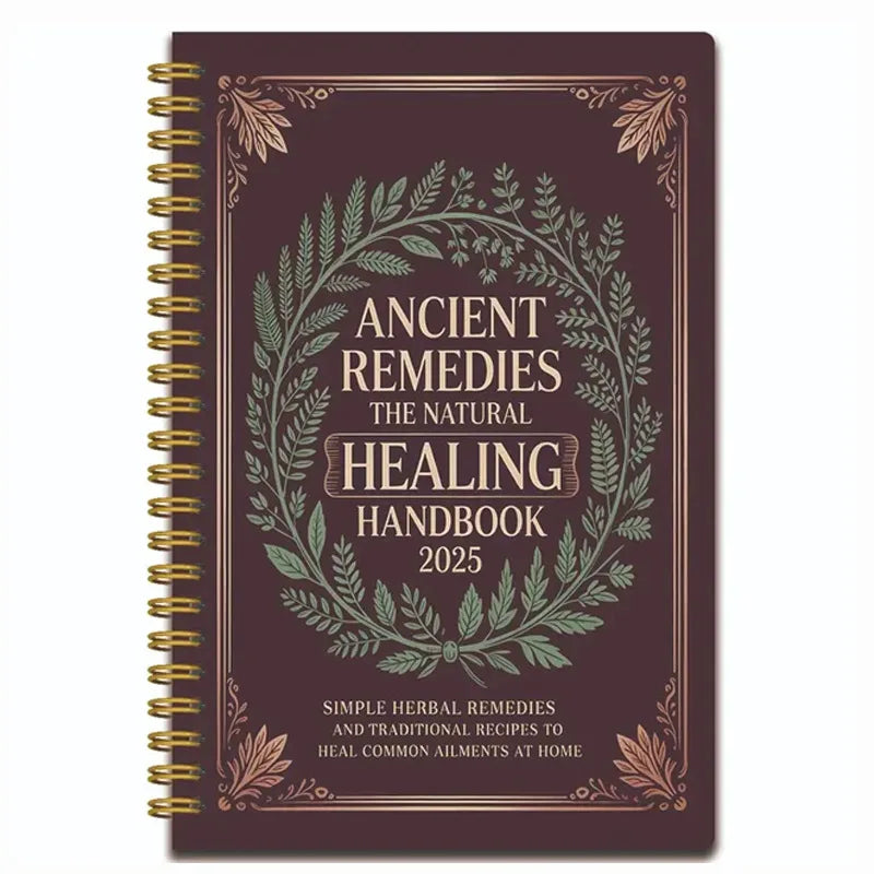 Natural Remedies Handbook with Ancient Cures for Family Health PP Cover Waterproof Notebook for Home Office Travel Gift Good Vibrations