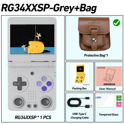 Anbernic RG34XXSP 3.4-Inch IPS Linux 64-bit Game Console H700 quad-core LPDDR4 2GB Retro Game Player HD-Connect To TV RG 34XXSP Good Vibrations