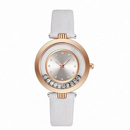 Watches For Women Female Luxury Temperament Ladies Watch Leather Belt Diamond Watch Analog Quartz Watch Reloj Mujer Montre Femme Good Vibrations