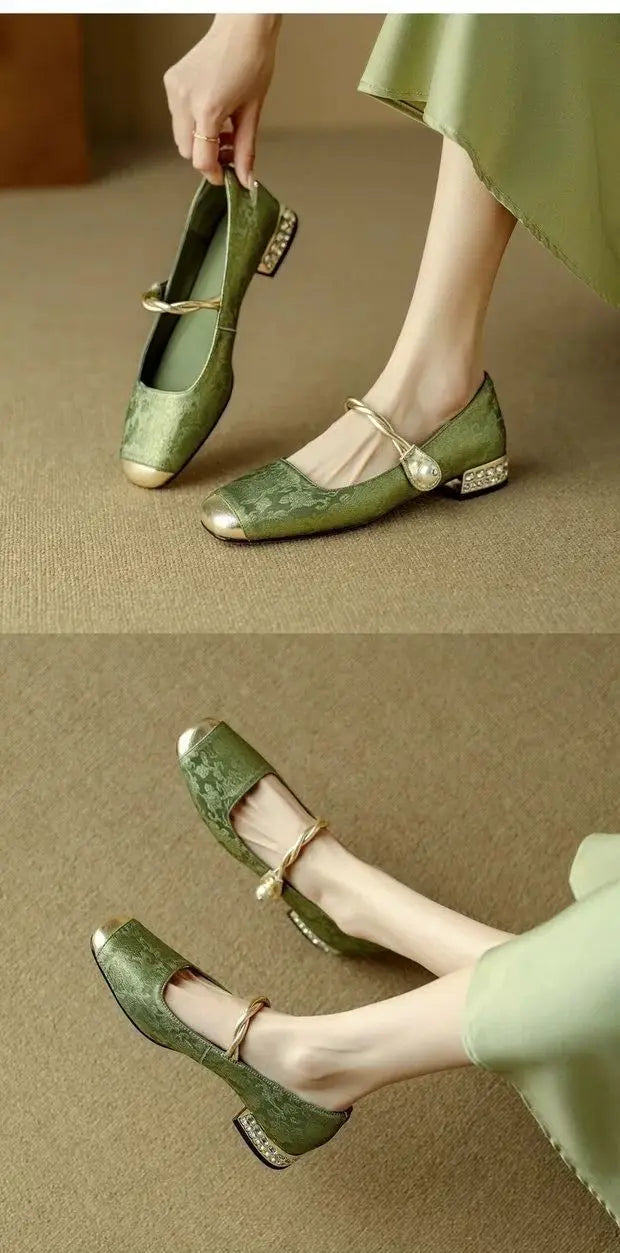 Shoes for Woman 2024 Flats Formal Women's Summer Footwear Low Heel Elegant Moccasins Flat Pointed Toe Non Slip on Promotion E 39 Good Vibrations