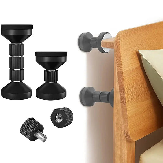 Bed Frame Anti-Shake Adjustable Thread Headboard Stopper Bedside Telescopic Support Cabinet Sofa Funiture Stabilizer Fixator Good Vibrations
