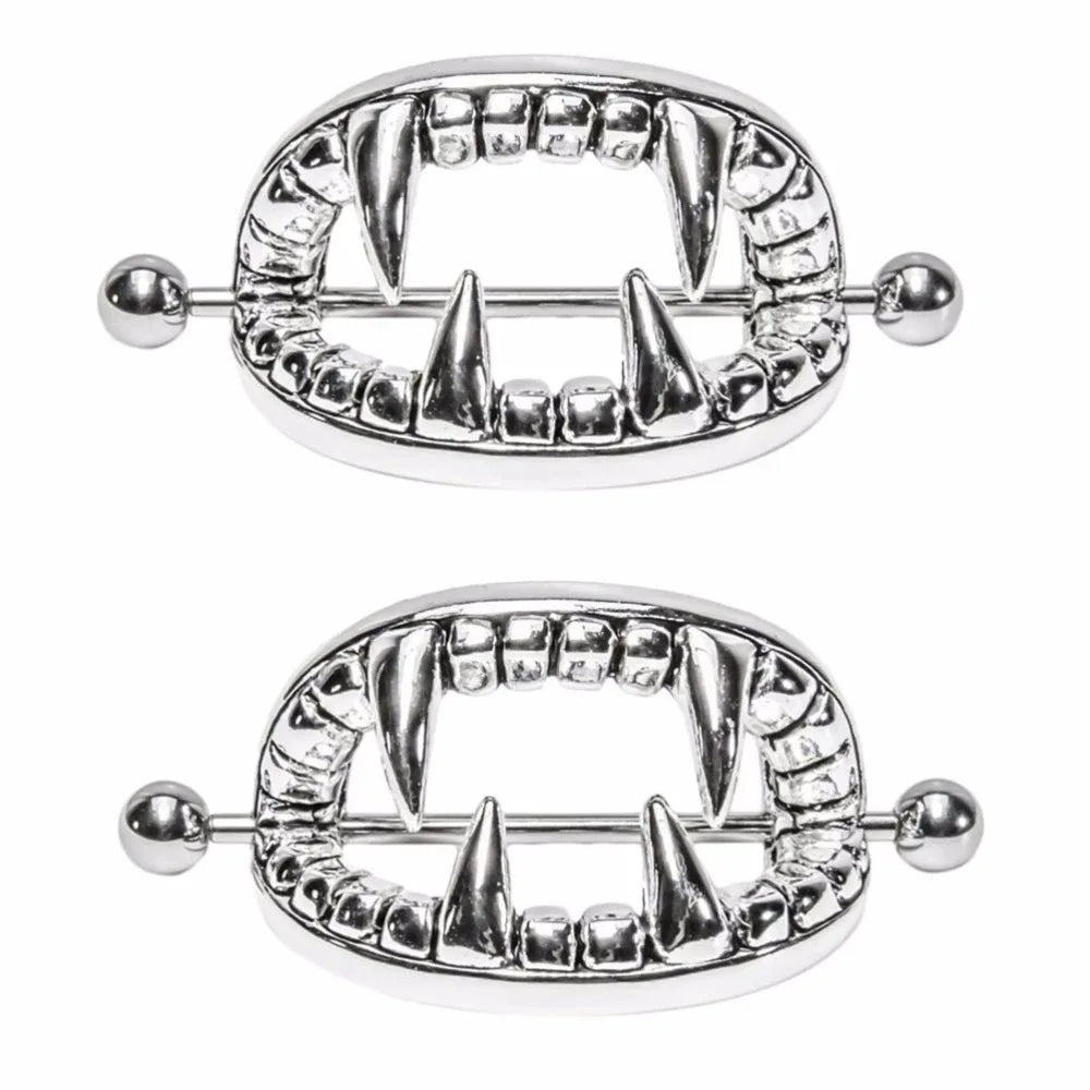 Straight Rod Snake Wing Nipple rings Breast Ring Heart Shaped Adjustable Nipple Piercing Human Jewelry Good Vibrations