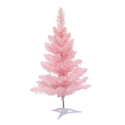 60CM Detachable Christmas Trees Artificial PVC Home Party Garden Decorative Pink Xmas Tree New Year Navidad Decorations Good Vibrations