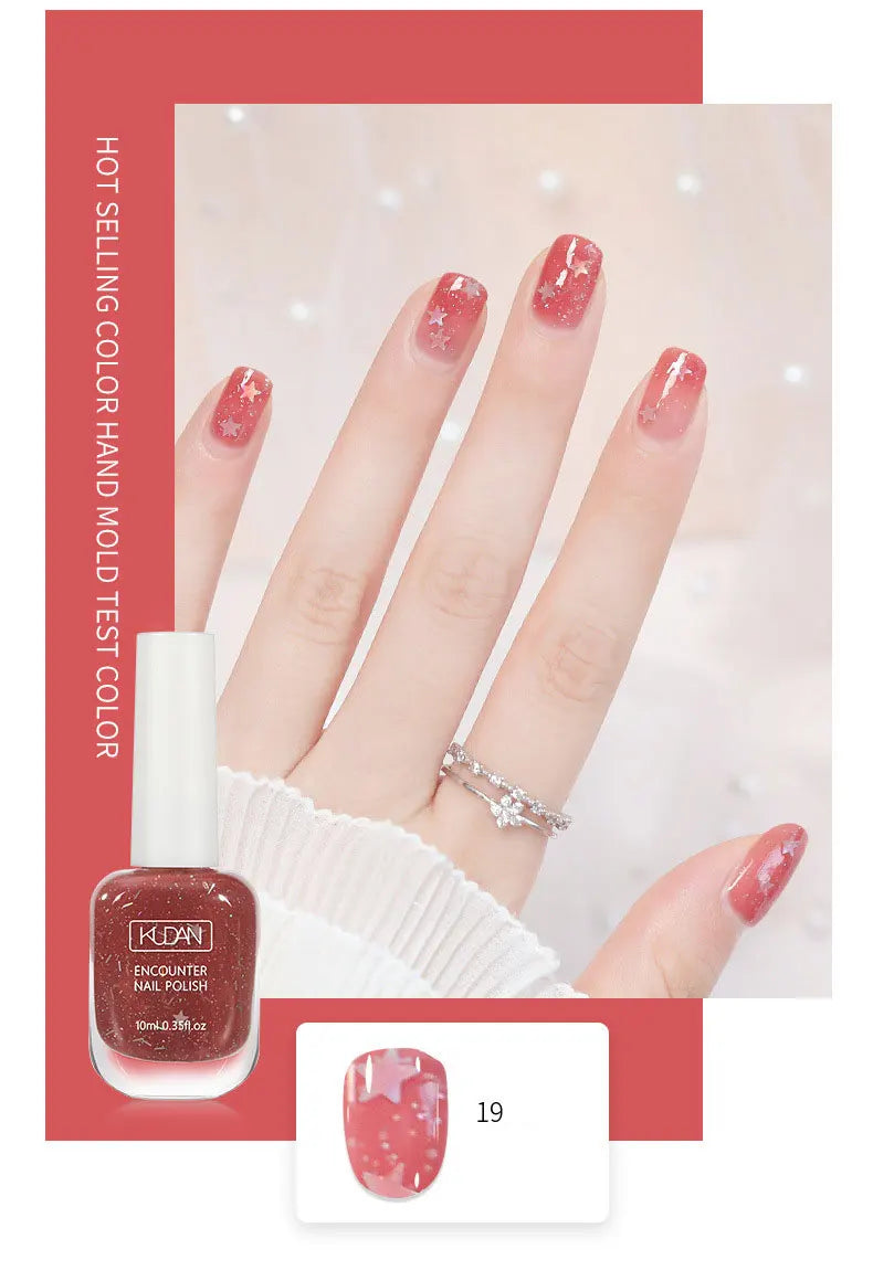 Air Dry Nail Polish 10ml 0.35 oz Water Based Non Toxic Odorless Quick Dry Toenail Finger Gel No Lamp Baking Nail Art Manicure Good Vibrations
