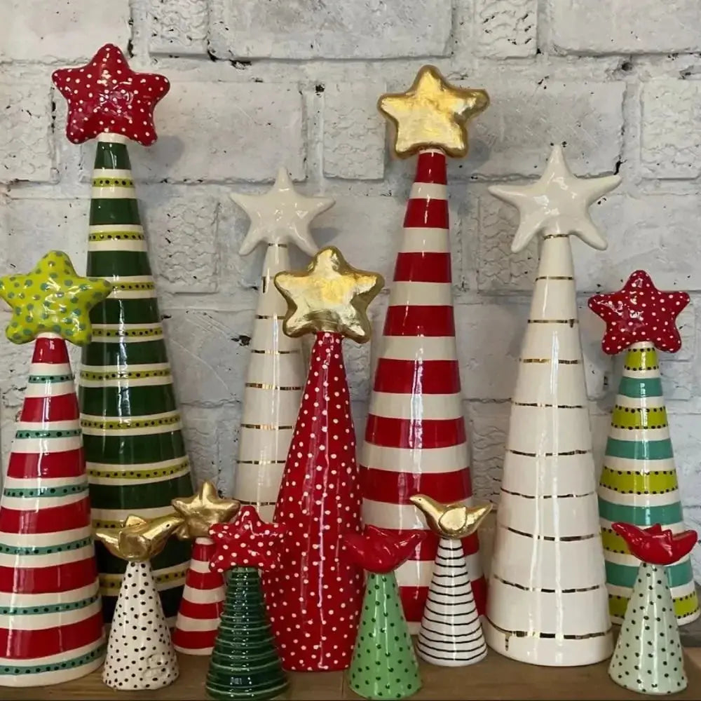 Beautiful and Unique Resin Christmas Tree Decoration Home Decor Party Christmas Tree Sculptures Art Xmas Tree Ornaments Good Vibrations