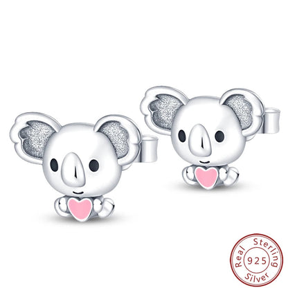 Women's Earrings 925 Sterling Silver Ocean Cute Pet Insect Plant Multi Style Earrings Fit Anniversary Delicate Jewelry Gifts Good Vibrations