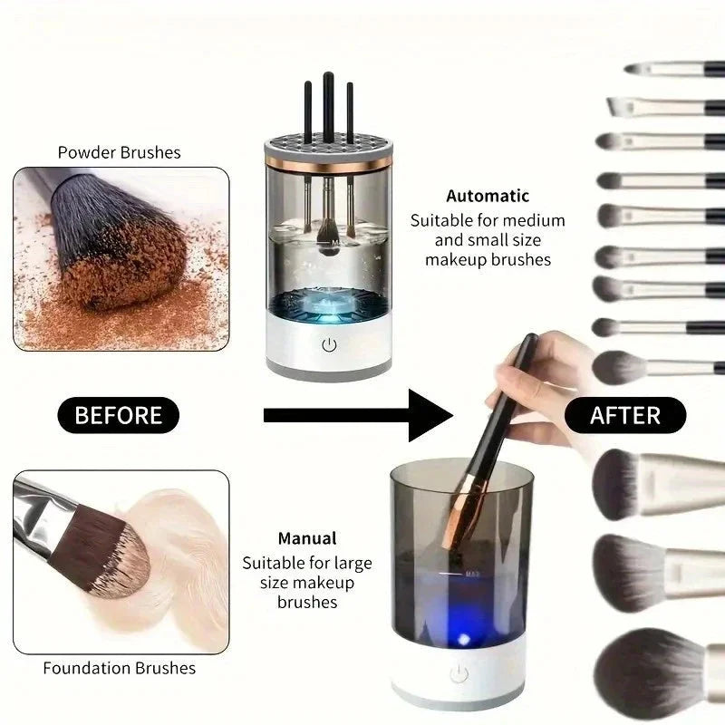 Makeup brush cleaner, a gift for important holidays, a must-have efficient cleaning and beauty tool for lazy people Good Vibrations