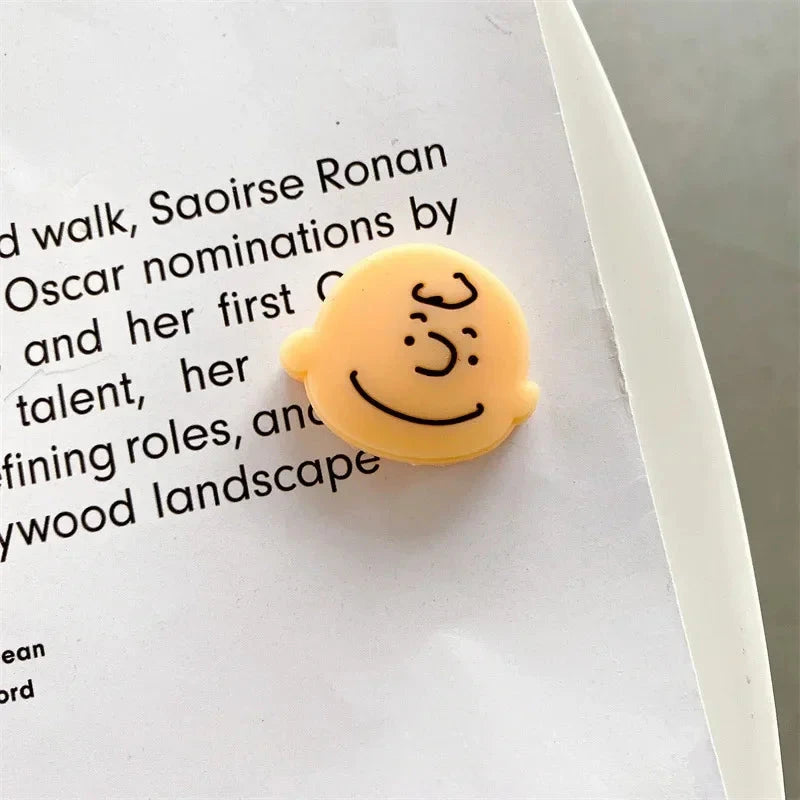 Snoopy Cartoon Cable Sleeve with Cable Bite Protector Soft USB Protective Data for IPhone USB Charger Cable Cord Protector Good Vibrations