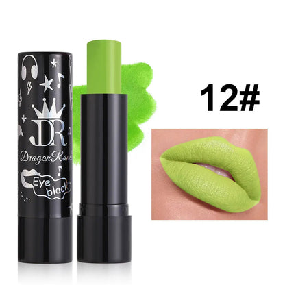 12 Colors Matte Nude Red Lipsticks Waterproof Pink Black Purple Velvet Lipstick Long Lasting Makeup Lip Stick Halloween Cosmetic Good Vibrations