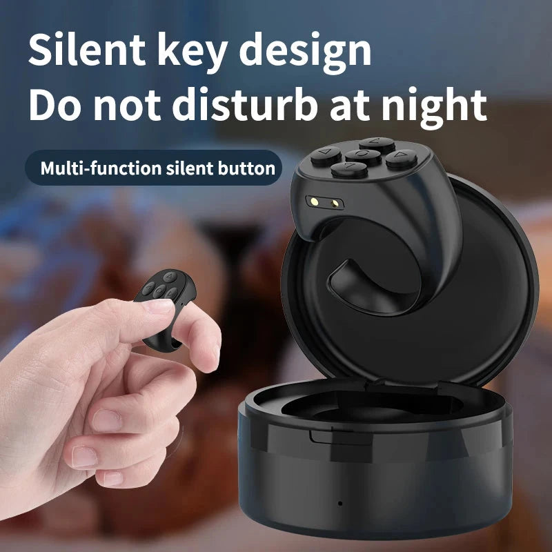 Multi-function Automatic Remote Control Portable Selfie Browse Video Read E-books Fingertip Controller for Mobile Phone Good Vibrations