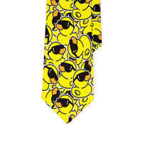 Fashion Adult Tie 8cm Wide Polyester Cartoon Yellow Duck Series Cute Accessories Novelty Design Wedding Business Fashion Gravata Good Vibrations