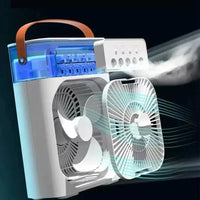 NEW Portable Humidifier Fan Air Conditioners USB Electric Fan LED Night Light Water Mist Fun 3 In 1 Air Cooler Humidifie ForHome Good Vibrations