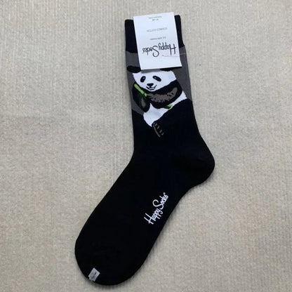 Cotton Happy Socks Men's Classic Crew Sock Shoe Size 10 - 13 Soft Good Vibrations