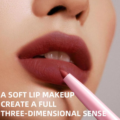 1PC Waterproof Matte Lip Liner Contours Lips in Shades Sexy Red Lipstick Natural Color Lip Makeup Hydrating Lip Cosmetic Gifts Good Vibrations