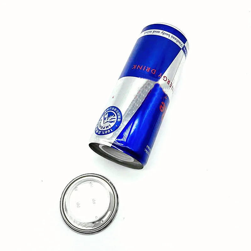 Creative private money box disguised as a drink can for secret storage.