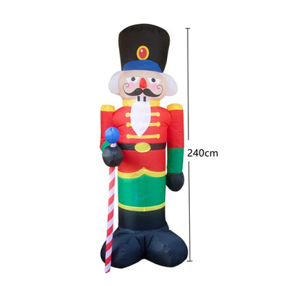 Christmas Inflatables Glowing Snowman Penguins Santa Claus with Built-in LED Decoration for Xmas Party Indoor Outdoor Yard Good Vibrations