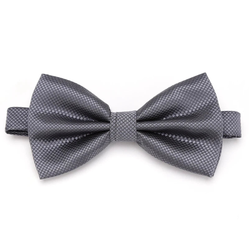 Men Bowties Solid Color Butterfly Wedding Necktie for Boys Girls Candy Bowknot Accessories Plaids Multicolor Adjust Neck Bow Tie Good Vibrations