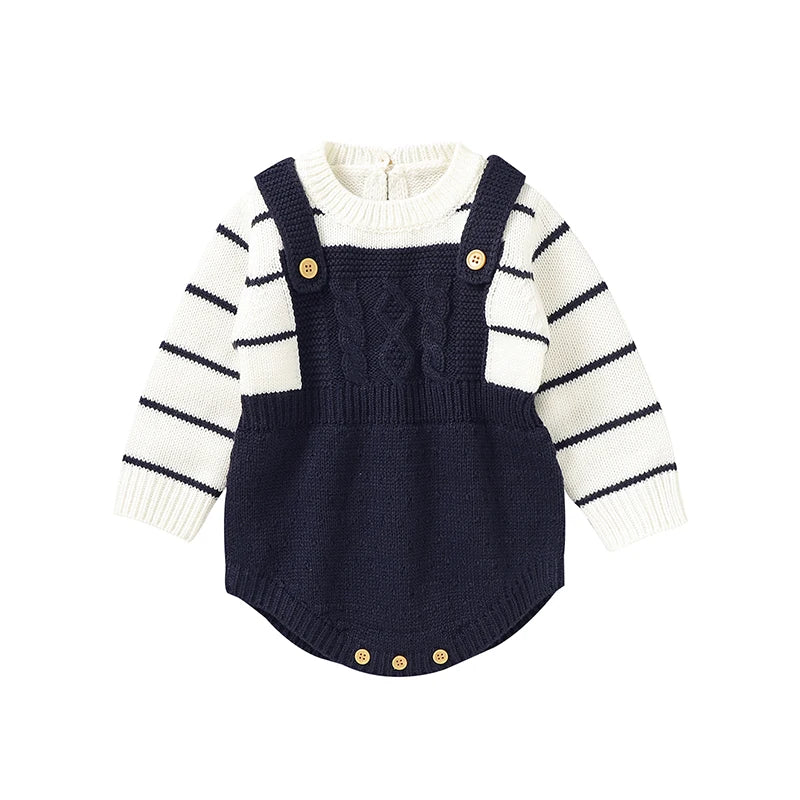 Baby Bodysuits Long Sleeve Spring Autumn Outwear Newborn Boy Girl Knitted Onesie Winter One Pieces Toddler Infant Unisex Clothes Good Vibrations