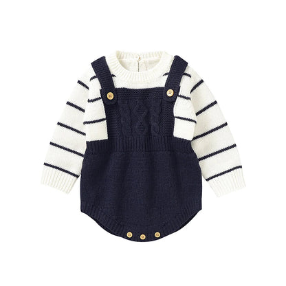 Baby Bodysuits Long Sleeve Spring Autumn Outwear Newborn Boy Girl Knitted Onesie Winter One Pieces Toddler Infant Unisex Clothes Good Vibrations