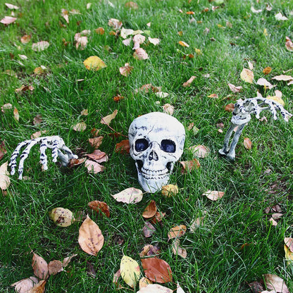 Halloween Skeleton Decoration Halloween Horror Buried Alive Skeleton Skull Garden Yard Lawn Decor For Party Creepy Props Good Vibrations