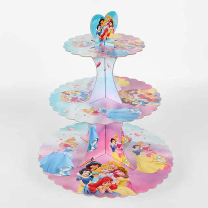 Princess Party Favor Girls' Happy Birthday Banner Princess Pinata Fillers Mask Stickers Disposable Tableware Set Decorations Good Vibrations