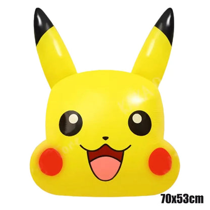 Pokemon Birthday Party Supplies Pikachu Decoration Banner Balloons Tableware Set Plates Napkins Baby Shower Children's Toy Gifts Good Vibrations