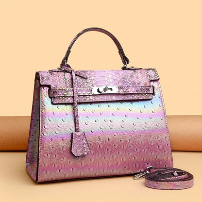 Elegant Retro Satchel Bag - Designer Crossbody Purse With Vintage Textured Finish And Modern Functionality Good Vibrations