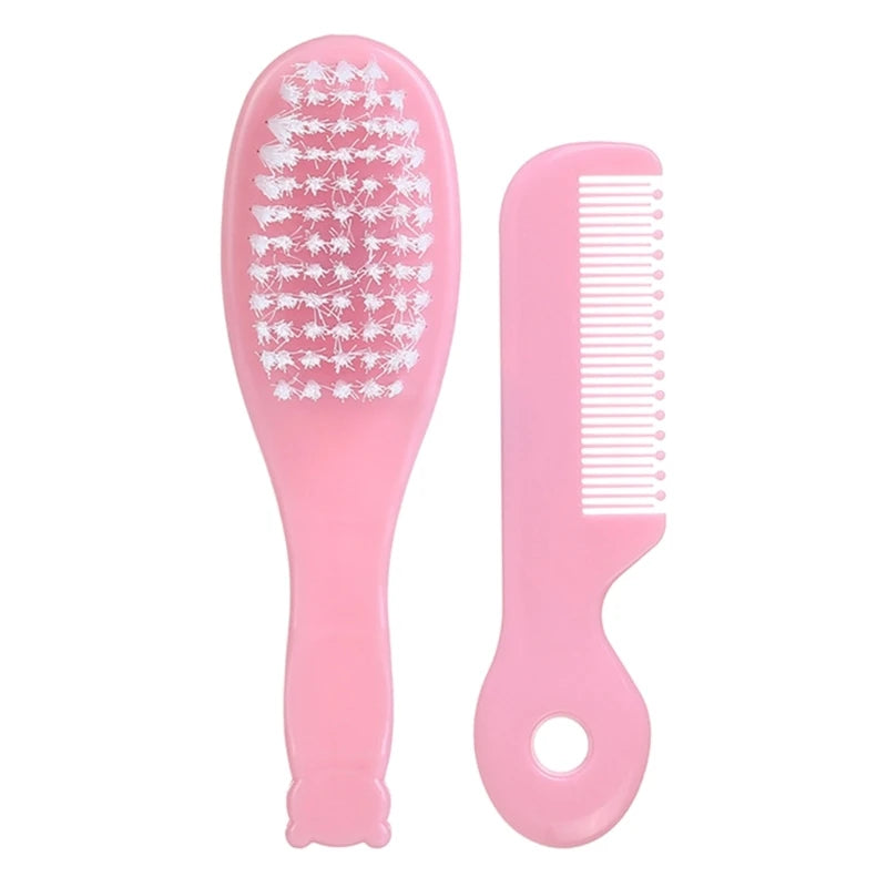 Baby Hair Brush & Comb Set Children Hair Brush Soft Nylon Bristle Cradle Caps Hair Brush for Toddler Infant  Massage Dropship Good Vibrations