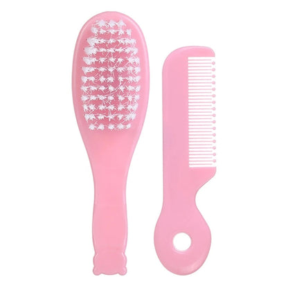 Baby Hair Brush & Comb Set Children Hair Brush Soft Nylon Bristle Cradle Caps Hair Brush for Toddler Infant  Massage Dropship Good Vibrations