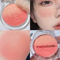 Dual gradient blush highlights natural nude makeup brightening cheeks purple blue female niche brand 2023 new Good Vibrations