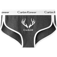 Antlers Cuckold Sexy Print Underwear for Women Cute Women Panties Premium Cotton Underpant Women Intimates Underwear Women Good Vibrations