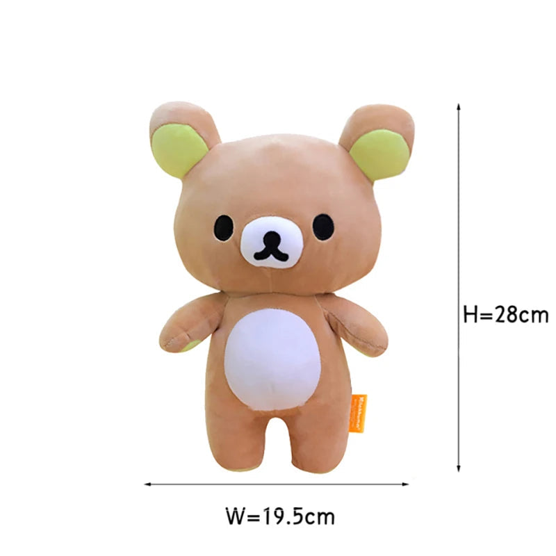 Anime Rilakkuma Cartoon Plush Doll Soft bear Toys Kawaii Room Decor Teddy Bear Plushies Cute Couple Bear Xmas Gifts For Girls Good Vibrations