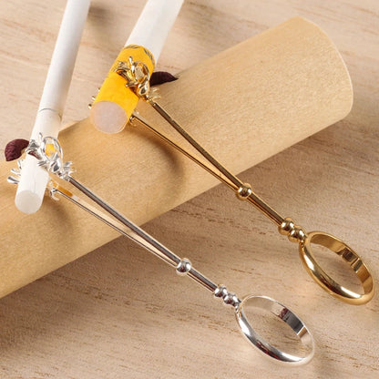 Metal Cigarette Holder Ring Rose Finger Joint Elegant Clip for Women Men Ladies Protecting Fingers from Burn Stain Good Vibrations Adult Super Store