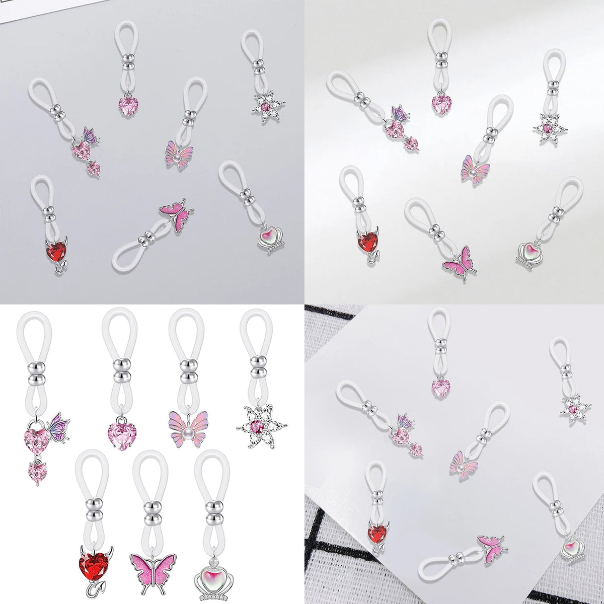 Sexy Women Piercing Rings Bra Nipple Hoops Butterfly Nipple Ring Nipple Piercing Body Jewelry Body Piercing Nipple Bar Rings Good Vibrations