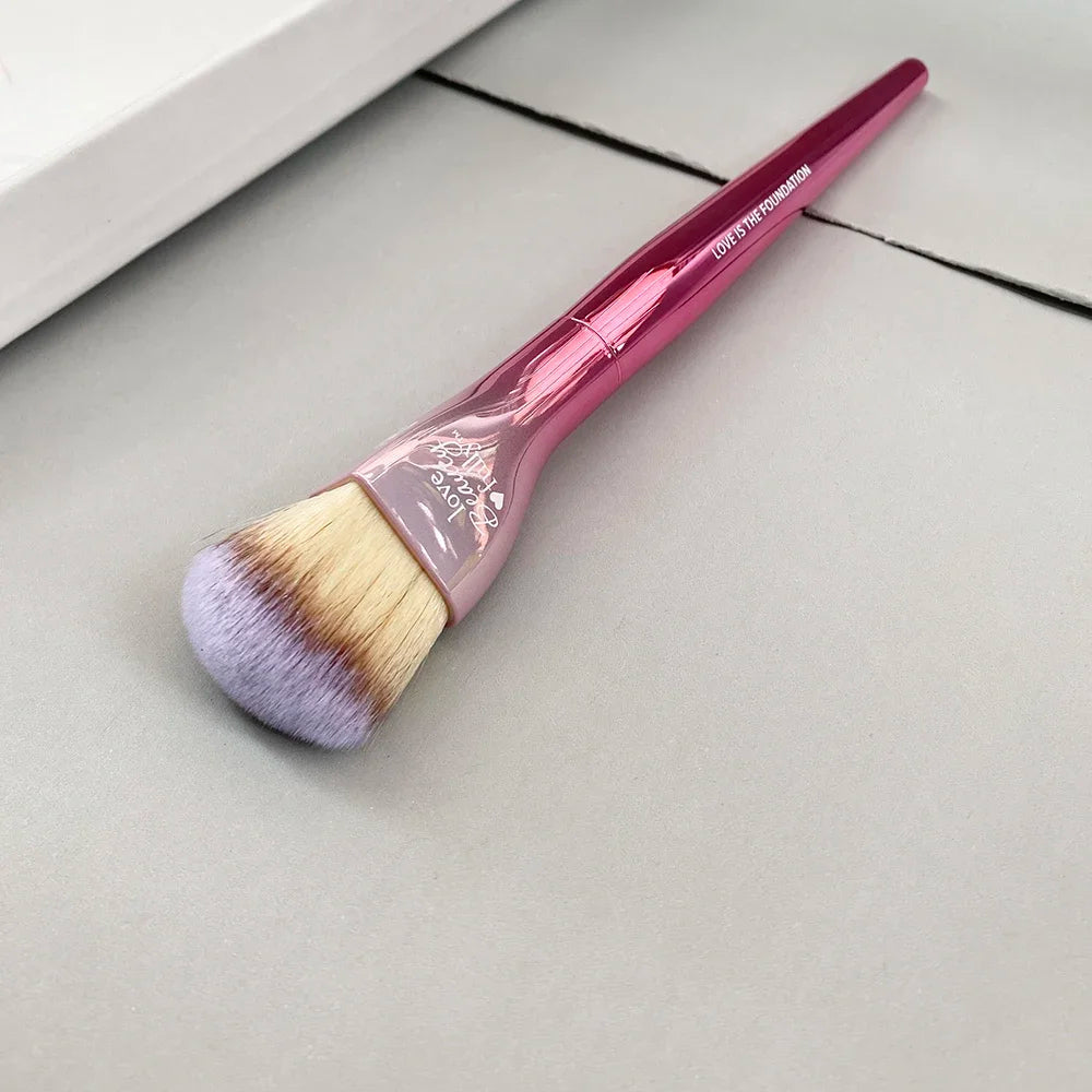 Love Beauty Fully Love is The Foundation Brush Pink Heart-Shaped Flawless Foundation Cream Makeup Brush Beauty Tool Good Vibrations