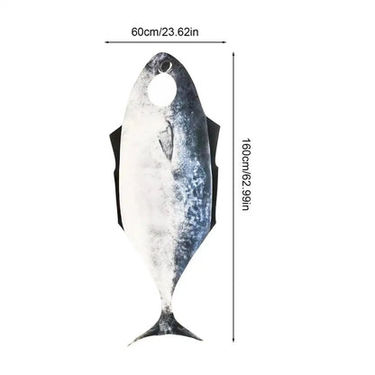 Fish Costume Cosplay Fish Costume Funny Halloween Suit Woman Man Jumpsuit Carnival Disguise Wearing Show Party Good Vibrations