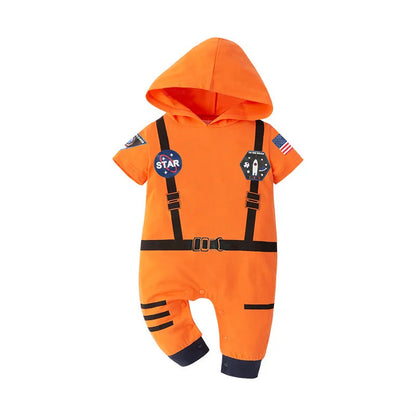 New Astronaut Costume for Baby Boy 1 Year Old Toddler Infant Birthday Theme Party Cosplay Space Suit Newborn Photography Romper Good Vibrations