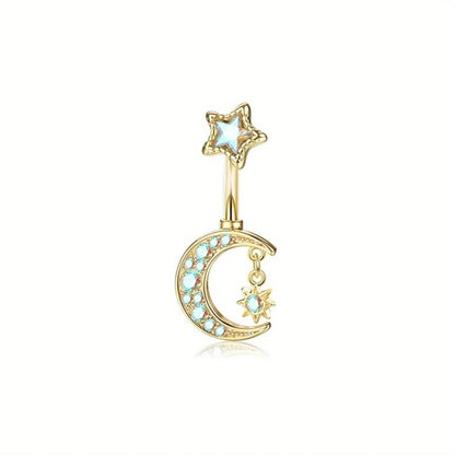 Drperfect Dangle Belly Button Ring for Women Cute Navel Rings Daisy Weed Butterfly Dangling Colorful Belly Piercing Jewelry Good Vibrations Adult Super Store