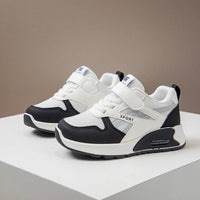 KIds Spring/autumn Fashionable Breathable Thick Sole Lightweight Sports Sneakers Baby Soft/Simple School Students Running Shoes Good Vibrations