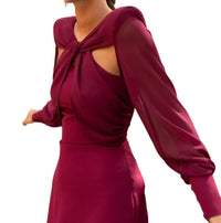 Elegant Party Dresses for Women 2023 Autumn New Fashion Solid Color Loose Sexy Hollow Out Elegant Dress Temperament Commuting Good Vibrations