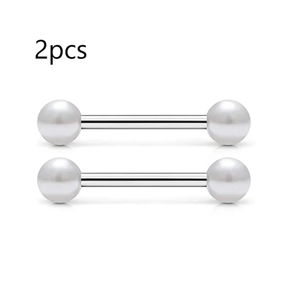 14G Tongue Rings Nipple Rings Surgical Steel Barbell Nipplering Body Piercing Jewelry for Women Men 12MM 14MM 16MM 18MM Bar Leng Good Vibrations