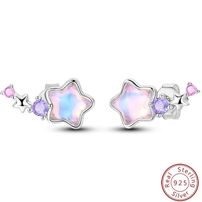 Women's Earrings 925 Sterling Silver Ocean Cute Pet Insect Plant Multi Style Earrings Fit Anniversary Delicate Jewelry Gifts Good Vibrations